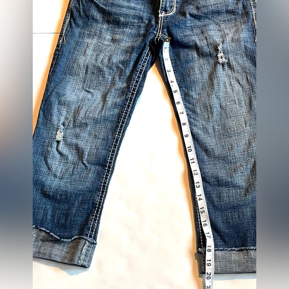 Hydraulic Women's Distressed Blue Jeans Capris Size 5/6 - Picture 10 of 15